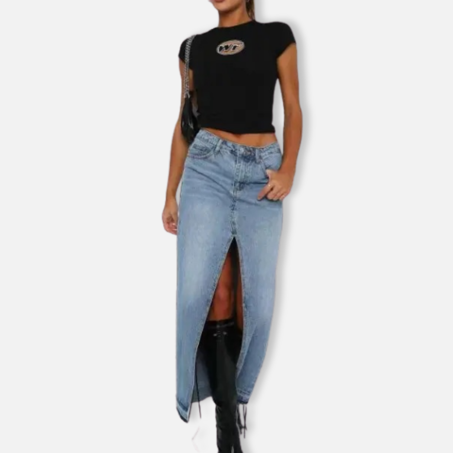Elston | Women’s Midi Denim Skirt