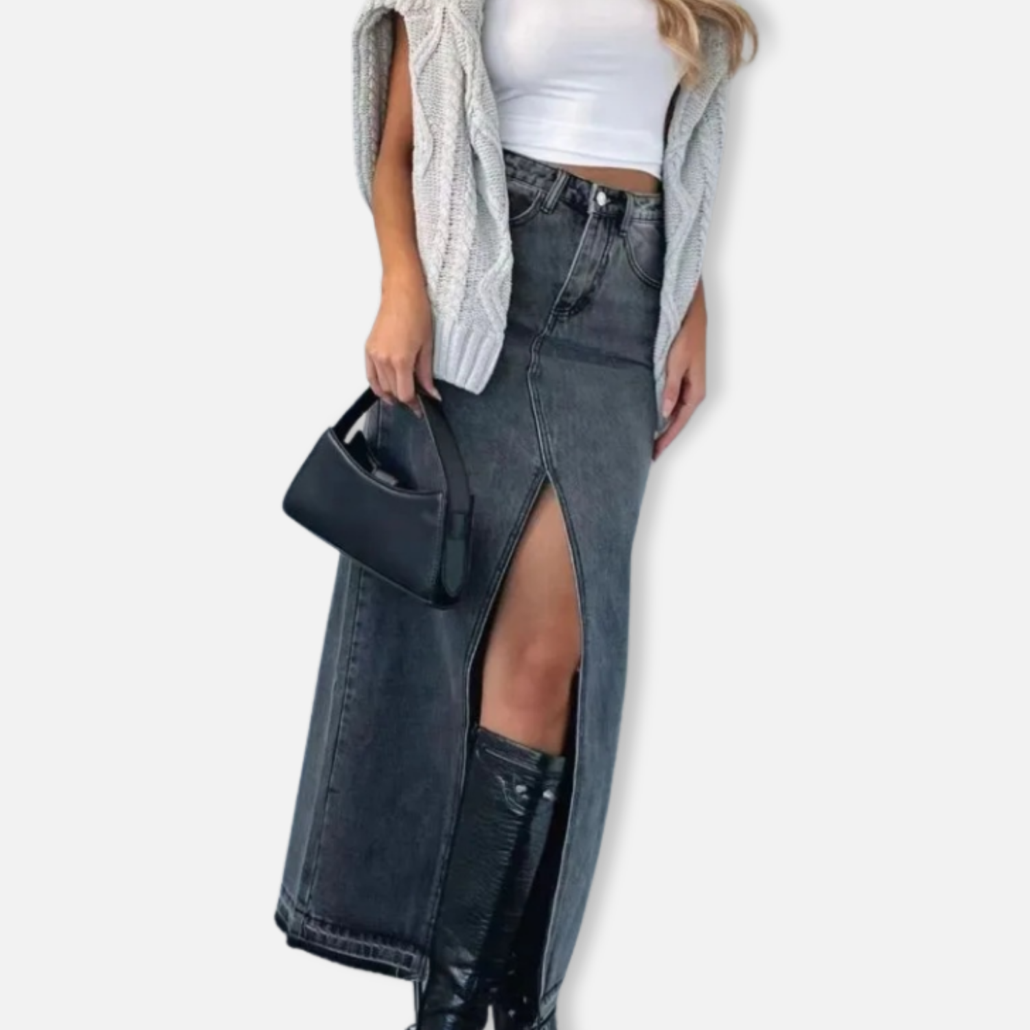 Elston | Women’s Midi Denim Skirt