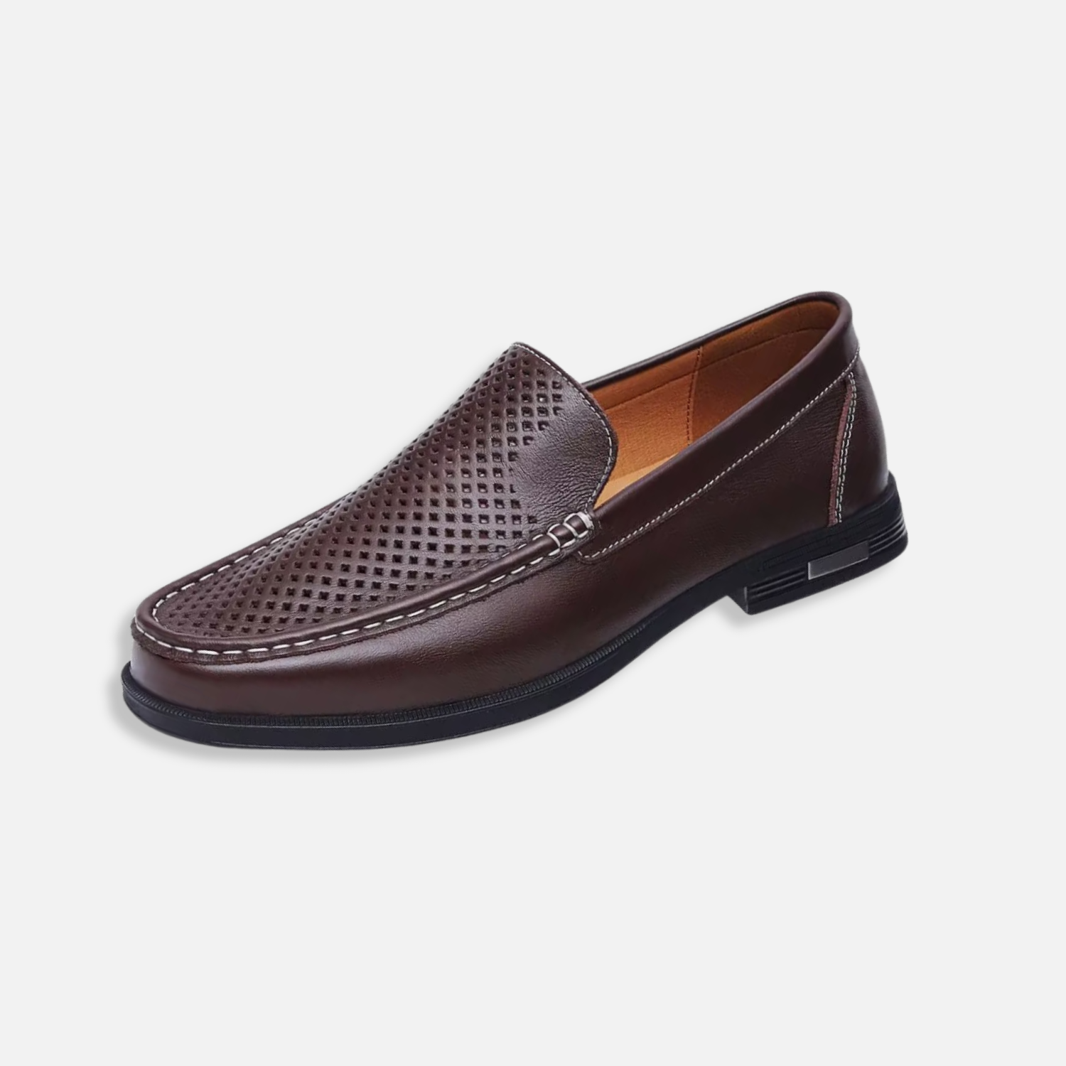 Elston | Men’s Detailed Leather Slip-On Loafers