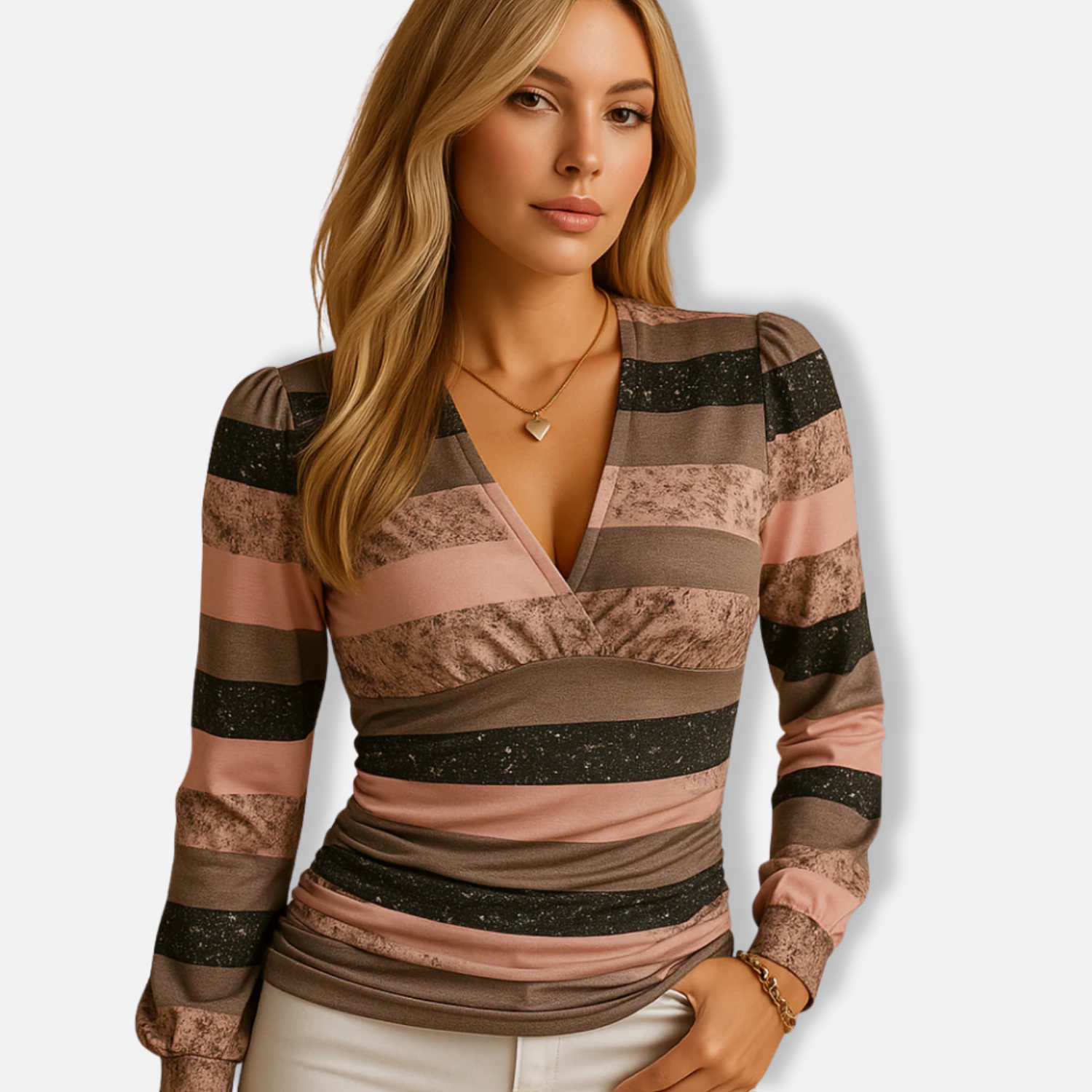 Elston | Women’s V-Neck Elegance Top